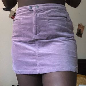 lavender mini skirt